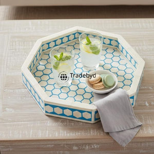 Posavasos Moderno Hecho a Mano con Incrustaciones de Hueso, Calidad Premium, Elegante Adorno para Mesa de Bebidas, Ideal para Regalo, por Tradebyd - Product Image 1