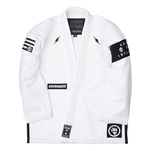 Kimono de Jiu Jitsu Shoyorol Fighter Gi de color blanco con logotipo personalizado de calidad premium, uniforme de Jiu Jitsu brasileño, 100% algodón - Product Image 5