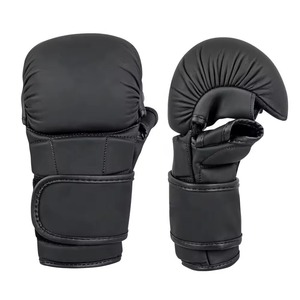 Gants de MMA personnalisés de haute qualité avec logo, en cuir imperméable, fermeture auto-agrippante, unisexes, confortables pour l'entraînement en salle de sport - Product Image 6