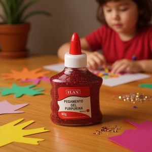 Ilan Glitter Gel 80g Rouge Fournitures d'artisanat - Product Image 2