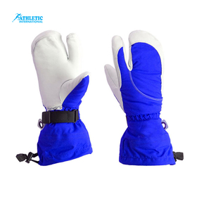 Waterproof Breathable Snowboard Leather Ski <b>Gloves</b> / Windproof Men's Ski <b>Gloves</b> for Cold Weather - Product Image 5