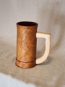 Mug à boire en bois - cerisier - chopes à bière. - Product Image 4