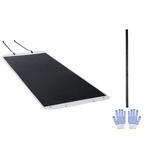 Slitta da traino per giardino per impieghi gravosi da 1600 libbre, 110 x 40 pollici, in PE, con funi di traino e scorrevoli, a doppio uso, per il trasporto di attrezzature - Product Image 1
