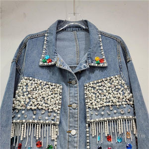 Best Style Men's Winter Denim <b>Jacket</b> High Quality Regular Size Made of Good Quality Men Denim <b>Rhinestone</b> <b>Jacket</b> - Product Image 4