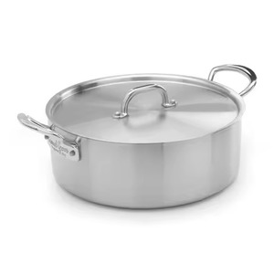 Casserole de Luxe en Métal Isolée pour Plats Chauds, Design Élégant, Bol de Service pour Dîner, Cuisine - Product Image 4