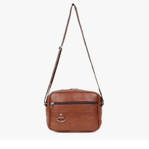 Leather Sling <b>Bag</b> Crossbody Shoulder <b>Bag</b> with Adjustable Strap for Travel, School, <b>College</b> & Daily Use - Product Image 3