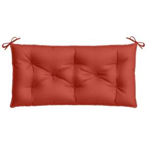 Coussin de banc de jardin rouge mélangé 100% polyester pour bancs de patio - Product Image 4