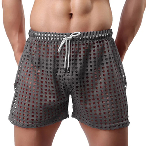 Calzoncillos tipo bóxer con estampado geométrico para hombre, tela suave, cómoda y transpirable, ajuste holgado, cintura elástica, ropa interior informal para uso diario, ropa de dormir - Product Image 1
