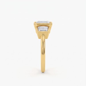 Bague de luxe en or plaqué 14 carats avec diamant Sera de 2 carats, diamant cultivé en laboratoire et diamant naturel, bijoux fins de luxe pour femmes, cadeau classique pour un anniversaire - Product Image 4