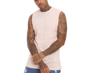 เสื้อกล้ามออกกำลังกายสำหรับผู้ชาย รุ่นใหม่ประจำฤดูร้อน ผ้าฝ้าย 100% ยืดหยุ่นสูง เหมาะสำหรับการฝึกซ้อมและเพาะกาย - Product Image 1