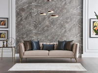 Ensemble de canapés carrés modernes en teck massif, luxe, 8 places, table basse turque en velours, appartement, salon, villa, hôtel