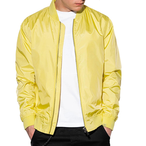 High Quality Men's Autumn Bomber <b>Jacket</b> with Front Zipper Closure <b>Thin</b> Design <b>Waterproof</b> Nylon Woolen Coat - Product Image 5