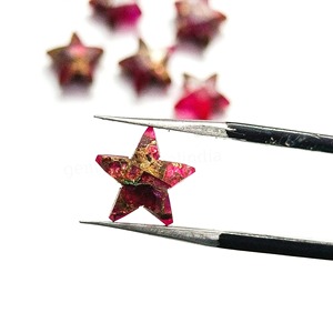 Turquesa Rosa Mohave AAA, Forma de Estrella Facetada de 10MM, Piedra Preciosa Tallada a Mano, Piedra Suelta para Joyería, Venta al Por Mayor - Product Image 2