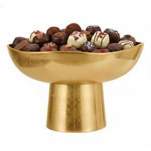 Bol à chocolat sur piédestal doré de qualité supérieure, élégant récipient décoratif en métal pour bonbons, centre de table, bol de service pour sucreries au prix le plus bas - Product Image 1
