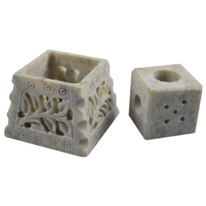 Natural <b>Stone</b> Cage Design Eco-Friendly Durable Indian Incense Burner & Holder with Natural Fragrance for Indoor Table Decor - Product Image 4