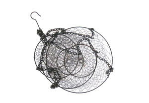 Hanging Metal <b>Baskets</b> Vintage Black <b>Wire</b> Mesh Hanging <b>Baskets</b> 3 tiers <b>baskets</b> Kitchen Bathroom Decor - Product Image 2