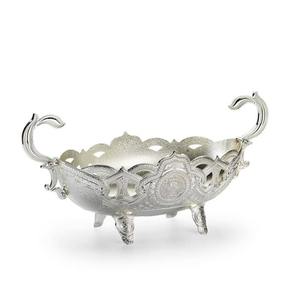 ชามใส่ขนมและช็อกโกแลตทรงกอนโดลาสีเงินขนาดใหญ่ เหมาะสำหรับโต๊ะกาแฟ โต๊ะข้าง หรือสถานีของหวาน จากอินเดีย - Product Image 3