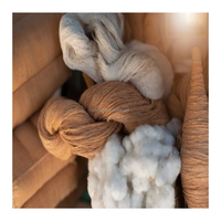 Fil de coton cardé 100% recyclé, doux et durable, qualité supérieure NE 32s/1, pour la tissage de tissus et de vêtements