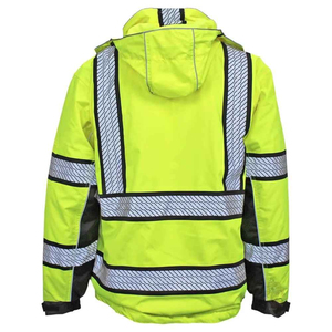 Sweat-shirt de sécurité haute visibilité personnalisé, classe 3, réfléchissant, vêtements de travail, pour ingénieurs, ateliers, travaux publics, sécurité routière - Product Image 3