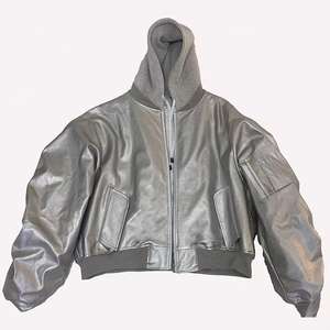 Chaqueta Bomber Personalizada NESTA SPORTS para Hombre, Chaqueta de Motociclista de Cuero PU Cortavientos, Chaqueta Urbana de Alta Calidad - Product Image 4