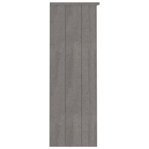 Meuble de salon en bois de pin massif gris clair et MDF avec plateau haut de 33,5x13,8x39,4 pouces - Product Image 4