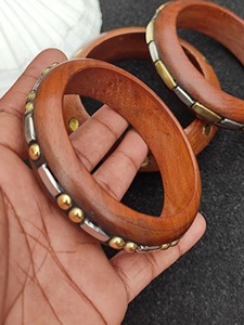 Bracelet en bois écologique et tendance pour femme, couleur naturelle, usage quotidien, ajustement infini - Product Image 5
