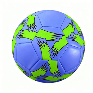 Ballon de football de haute qualité, taille et poids officiels, en PU/PVC laminé, fabriqué pour l'entraînement - Product Image 2