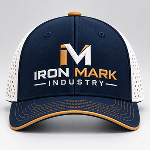 Custom 5 Panel Terry Jersey Embroidery Logo Perforated Laser Cutting Hole Drilled Waterproof Baseball <b>Hat</b> Sport Cap Trucker <b>Hat</b> - Product Image 2