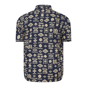 เสื้อฮาวายแขนสั้นผู้ชายผ้าฝ้ายพอดีตัวปกติพิมพ์ลายชายหาดเสื้อลำลองติดกระดุมเสื้อฤดูร้อน - Product Image 2