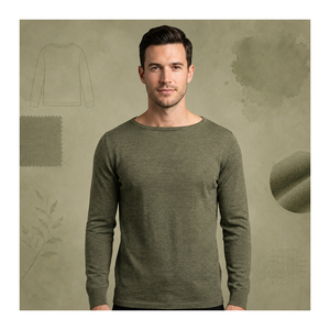 Premium Slim Fit Men's Short Sleeve O-Neck 100% Cotton Canvas Breathable Casual T-Shirt Export Quality Custom OEM Wholesale - Product Image 6