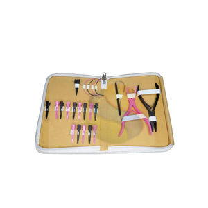 Kit d'outils de pose d'extensions capillaires personnalisables de qualité supérieure – Pinces, aiguilles à boucle et clips en matériau composite pour usage domestique - Product Image 1