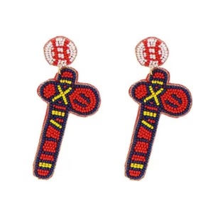 Pendientes de cuentas de semillas con forma de rodaja de naranja TEDDY, multicolor, bordados, hechos a mano, de alta calidad, a la moda - Product Image 2