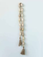 Natural Timber Strand Ornament Artisan Crafted Doorway Adornment Traditional Celebration Interior Decoration