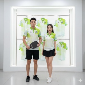 Chemise de badminton à manches courtes en spandex/polyester, chemise de sport Pekex. Couleurs personnalisables disponibles Option de logo OEM Séchage rapide - Product Image 1