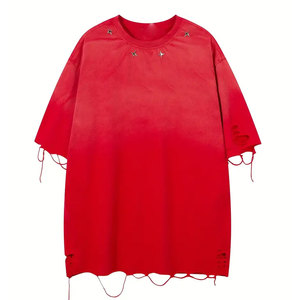 เสื้อยืดโอเวอร์ไซส์ผู้ชาย ผ้าฝ้าย 100% ดีไซน์ไหล่ตก เนื้อผ้านุ่ม เสื้อยืดโอเวอร์ไซส์ผู้ชาย แฟชั่นใส่ได้ทุกวัน - Product Image 1