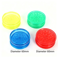 Offre Spéciale – Moulin à Herbes Classique Portable en Plastique ABS 60mm, Personnalisable pour Tabac et Épices, Pas Cher avec Accessoires – Marque XH