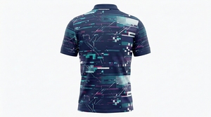 Camisas de Golf Personalizadas de Primera Calidad para Hombre, Poliéster/Algodón, Antiarrugas, Tejido Sólido, Ropa Casual de Manga Corta - Product Image 3