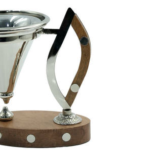 Wholesale Modern Wood Gold <b>Bakhoor</b> Burner Metal Cone <b>Oud</b> Incense Holder Bulk Arabian Mabkhara for Home Office Ramadan Decor - Product Image 5