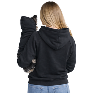 Sweat à capuche pour chiens et propriétaires, ensemble assorti, sweat à capuche confortable et élégant pour animaux de compagnie et humains, couleur noire - Product Image 2