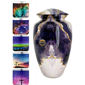 Luxury Brass Cremation Urn for Adult Ashes Wholesale Funeral Urn Made of Solid Metal Decorative Aluminum Ashes Urn for <b>Memorial</b> - Product Image 3
