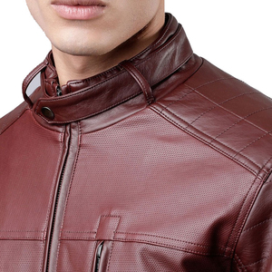 Outdoor Wear Men <b>Leather</b> Jacket <b>High</b> Quality Anti Wrinkle Hot Selling Reasonable Rate <b>Top</b> Trending lightweight <b>Leather</b> Jacket - Product Image 5