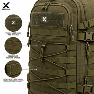 Bolsas Tácticas Personalizadas, Mochila MOLLE, Bolsa de Viaje Impermeable Resistente para Senderismo y Camping, Proveedor OEM ODM - Product Image 6