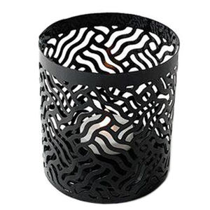 Portavelas votivo de hierro y Metal con acabado dorado, farol decorativo, soporte perforado para bodas y decoración del hogar - Product Image 5