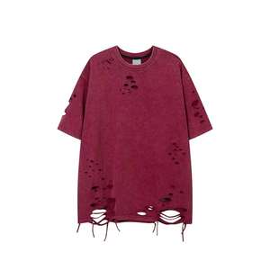 Camiseta de Verano para Hombre, Estilo Acid Wash, Streetwear, Hip Hop, 100% Algodón, Camisetas Acid Wash, Camiseta Vintage Oversize - Product Image 5