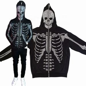 OEM-Conjunto de Sudadera con capucha para hombre, 50 algodón, poliéster, manga larga, estampado, talla grande, negro, venta al por mayor - Product Image 2