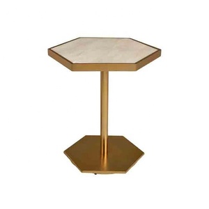 Mesa de centro de METAL para sala de estar, muebles de vidrio, mesa lateral, más vendida, decorativa - Product Image 4
