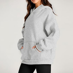 Sudadera con capucha para mujer, blusa de manga larga a rayas con bolsillo, jersey con capucha para mujer - Product Image 4