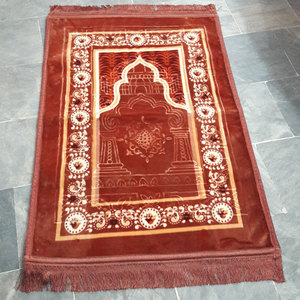 Alfombra de Oración Musulmana Transpirable, Impermeable, Antideslizante, de Secado Rápido, con Borde en Blanco, en Varios Colores, de Espuma Suave y Sedosa, Plegable y Portátil - Product Image 5
