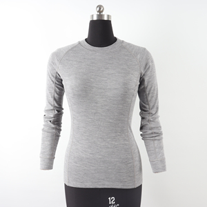 <b>Men's</b> Gray <b>Thermal</b> Long Sleeve Knitted O-Neck Printed Casual Regular Fit Sporty <b>Shirts</b> Front Logo Breathable Flannel Polyester - Product Image 6
