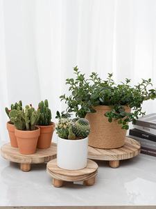 Support de présentation en bois pour la décoration intérieure, mini-table polyvalente pour plantes, objets décoratifs, présentoir de vente au détail - Product Image 2